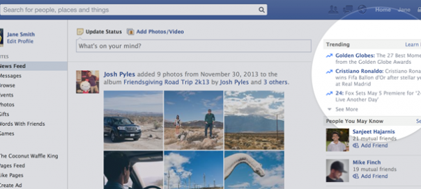 Facebook copie les Trending Topics de Twitter